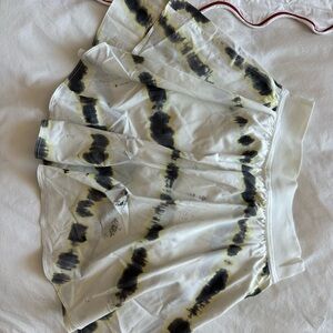 lululemon athletica White and Black Mini Skirt